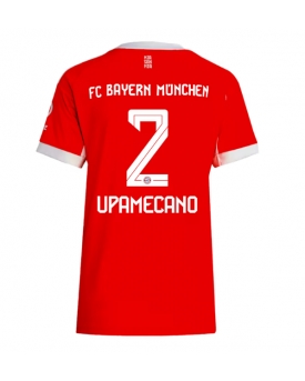 Billige Fotballdrakt Bayern Munich Dayot Upamecano #2 Replika Hjemmedrakt Dame 2025-26 Kortermet